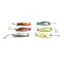 Set 6 Mồi Câu Cá Giả Bằng Kim Loại Cứng Cáp 3cm / 3g