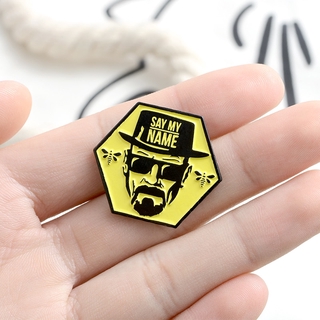 Ghim Cài Áo Tráng Men Hình Chữ Say my name Làm Quà Tặng Cho Bạn Bè