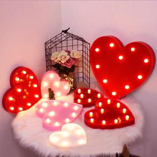 Đèn LED hình trái tim để bàn trang trí DECOR phòng ngủ quà tặng lễ tình nhân VALENTINE MOXI
