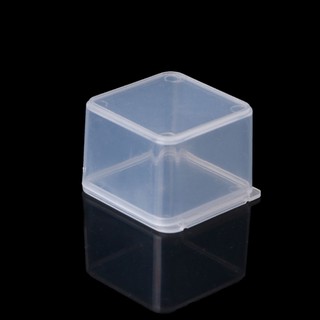 Small Square Clear Plastic Jewelry Storage Boxes Beads  for Case Container