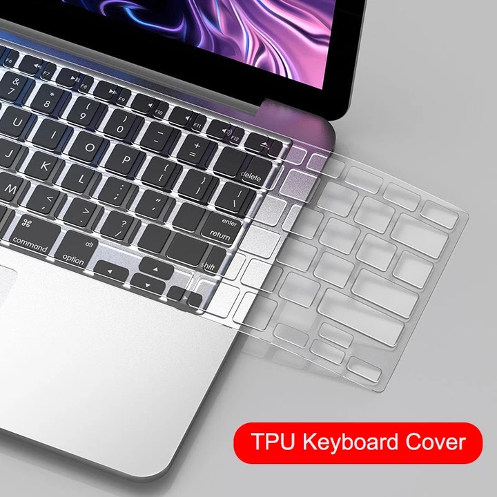 Vỏ Bàn Phím TPU Cho MacBook Neo A3404 Air 13 M5 A3449 M4 A3240 Pro M5 A3434 A3426 Pro13 M1 M2 A2338 A2289 A2251 Air M1 A2337 A2179 2019 A1932 Vỏ Bàn Phím Trong Suốt