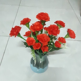 Hoa giả - Hoa phăng giả cao cấp cành dài 40cm 10 nhánh trang trí nhà cửa văn phòng