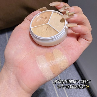 Bảng Kem Nền Che Khuyết Điểm 3 Màu Sắc Chống Nước Tự Nhiên