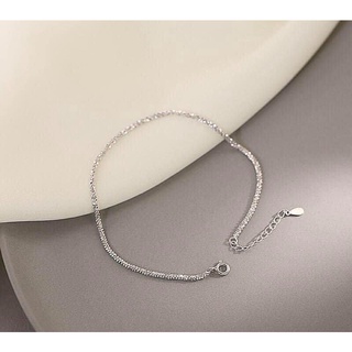 Lắc chân xù bạc ta nguyên chất- chính hãng-Trang sức bạc LOPA