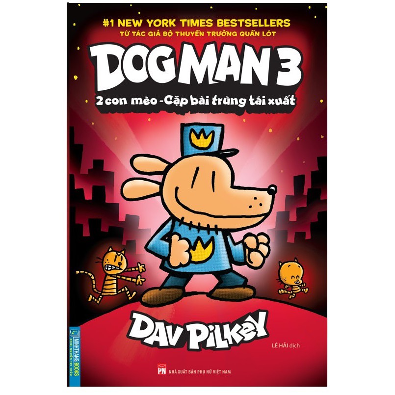 Sách - Dog Man 3 - 2 con mèo - Cặp bài trùng tái xuất | Shopee Việt Nam