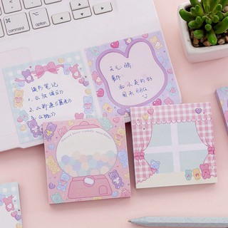 3 Note Ghi Chú Gấu Bông Dễ Thương 80 Tờ - Giá Sỉ Rẻ Nhất - Thỏ Hồng VPP