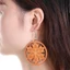 TOPTOOLCX Dangle Bông tai Trang sức Bông tai gỗ Bohemian Châu Phi