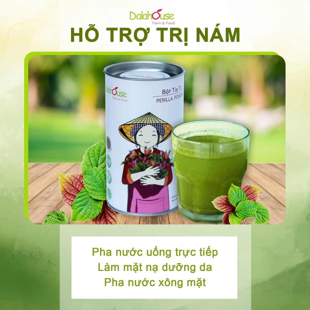Ảnh Bột tía tô nguyên chất hữu cơ Dalahouse 60g công nghệ sấy lạnh đạt chuẩn Châu Âu 1