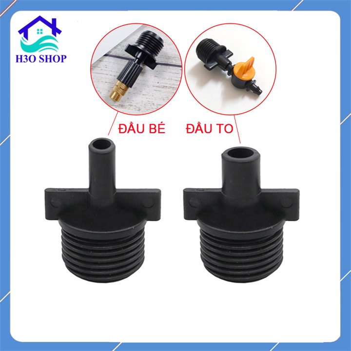 Đầu nối chuyển ren 21mm gắn béc tưới phun sương