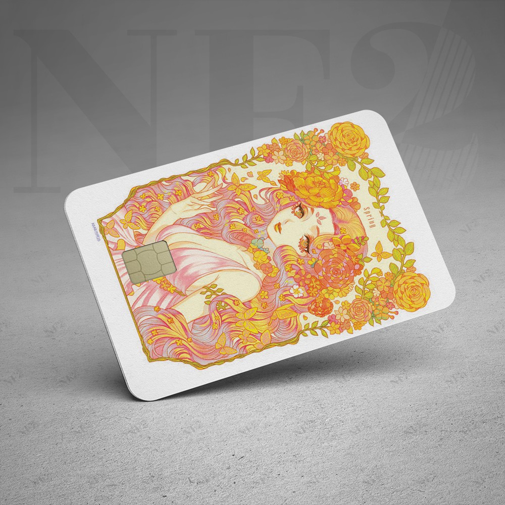 Miếng Dán Trang Trí FOUR SEASONS - DecalSticker Thẻ ATM (Thẻ Chung Cư, Thẻ Xe, Debit, Credit) NF2