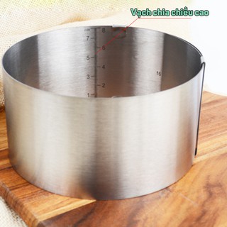 Khuôn Ring Mousse Tròn Thay đổi Kích Thước 16 - 30 Cm