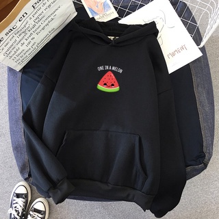 Áo hoodie in họa tiết dưa hấu có size S - 3xl phong cách thời trang thu đông dành cho nữ