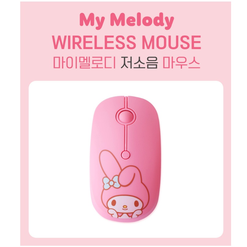 [Sanrio] Nhân vật Chuột không dây yên tĩnh nguyên bản 4Type (Hellokitty Kuromi MyMelody Cinnamoroll)