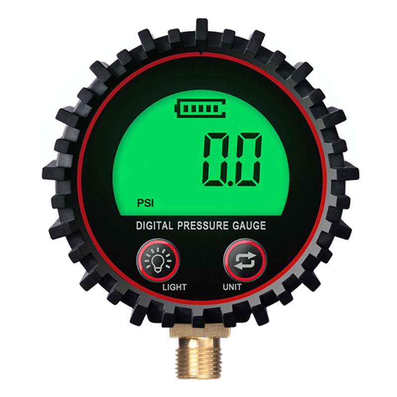 Đồng Hồ Đo Áp Suất Khí Ga Kỹ Thuật Số Có Đèn LED Rang Đến 255psi Độ Chính Xác Cao 1% P
