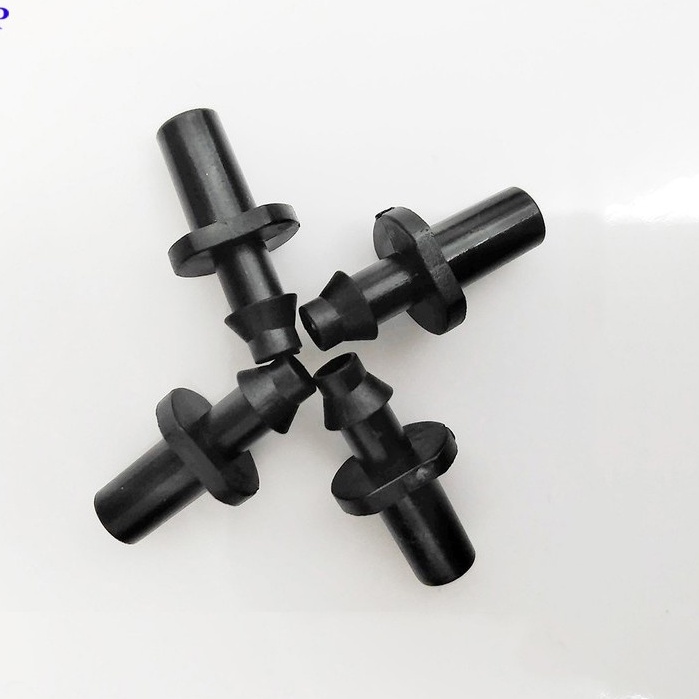 10 Khởi Thủy 6mm 1 Đầu Trơn 1 Đầu Ngạnh, Sử Dụng Nối Béc Phun Sương Và Ống Dây LDPE 6mm - 8mm, Tưới phun mưa