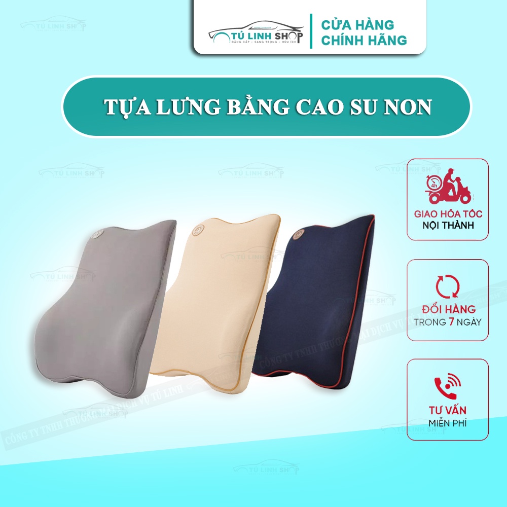 Gối tựa lưng chất liệu cao su non cho ghế ô tô
