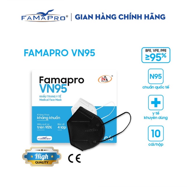 Ảnh Khẩu trang y tế kháng khuẩn cao cấp 4 lớp Famapro VN95 2