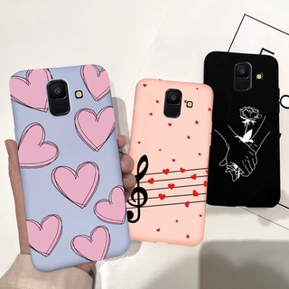 Ốp điện thoại họa tiết trái tim đáng yêu cho Samsung Galaxy J6 J6 + A6 A6 + A6 Plus 2018 A6Plus J6Plus A 6 J 6