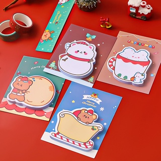 3 Giấy Note Ghi Chú Noel Happy Merry Christmas 30 Tờ - Vpp Thỏ Hồng - Thỏ Hồng VPP