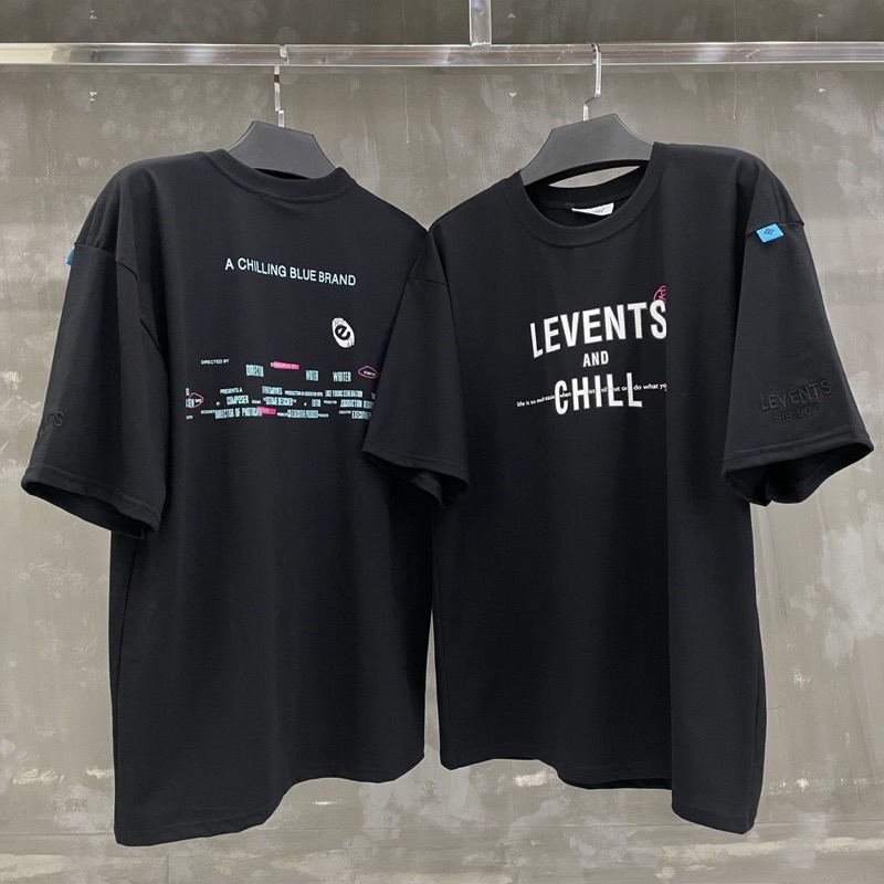 Áo thun Levents chill tay lỡ nam nữ logo full tag | Shopee Việt Nam