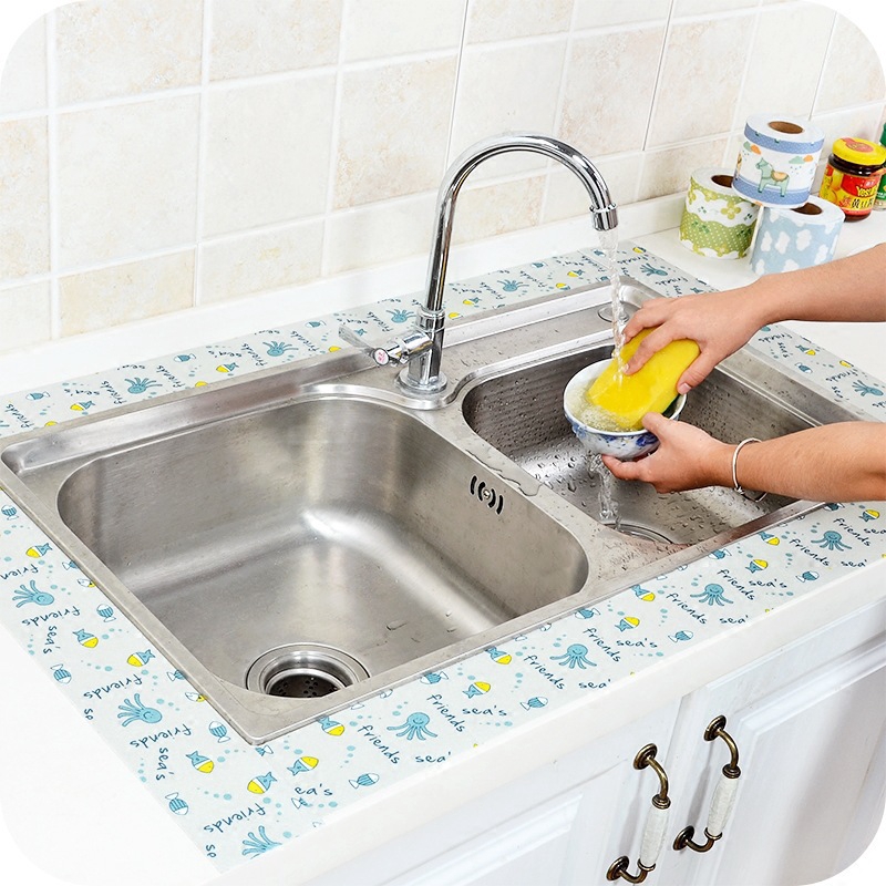 Băng keo chống thấm nước tự dính thời trang đẹp cho nhà bếp, đầu bàn và khoảng cách bồn rửa