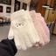Găng tay nữ JUIC Cashmere dày dệt kim co giãn toàn ngón tay