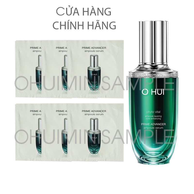 1 Gói serum tinh chất dưỡng trắng, căng bóng, chống lão hóa da – Ohui Prime Advancer Ampoule Serum