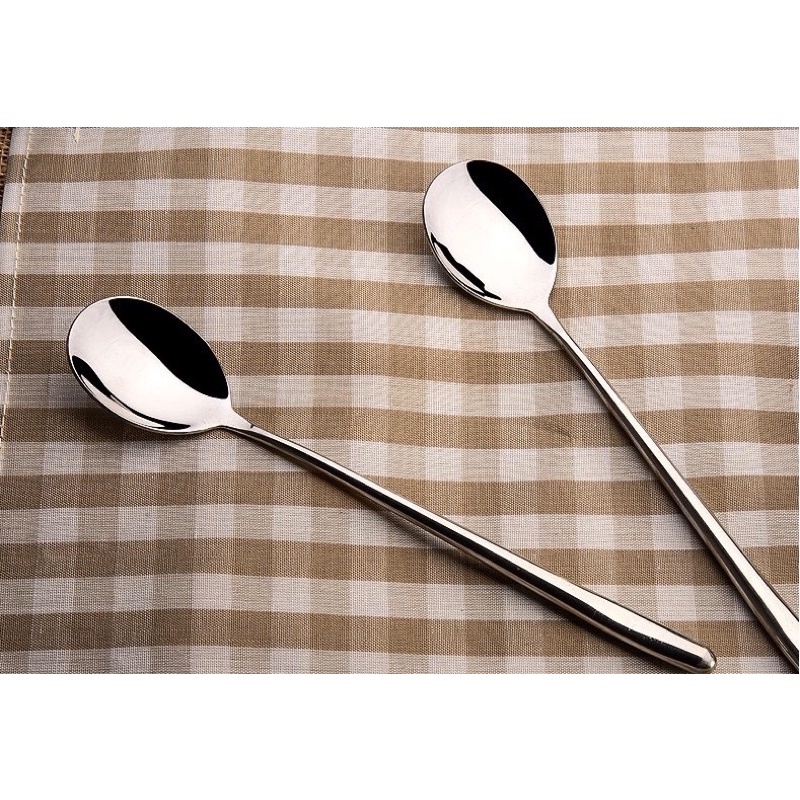 Muỗng Inox 304 thìa ăn cơm kiểu Hàn Quốc cán dài - T99