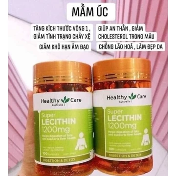 [HÀNG ÚC BAO CHECK] MẦM ĐẬU NÀNH ÚC HEALTHY CARE SUPER LECITHIN HIUPS LÀM ĐẸP DA, CÂN BẰNG NỘI TIẾT PHỤ NỮ