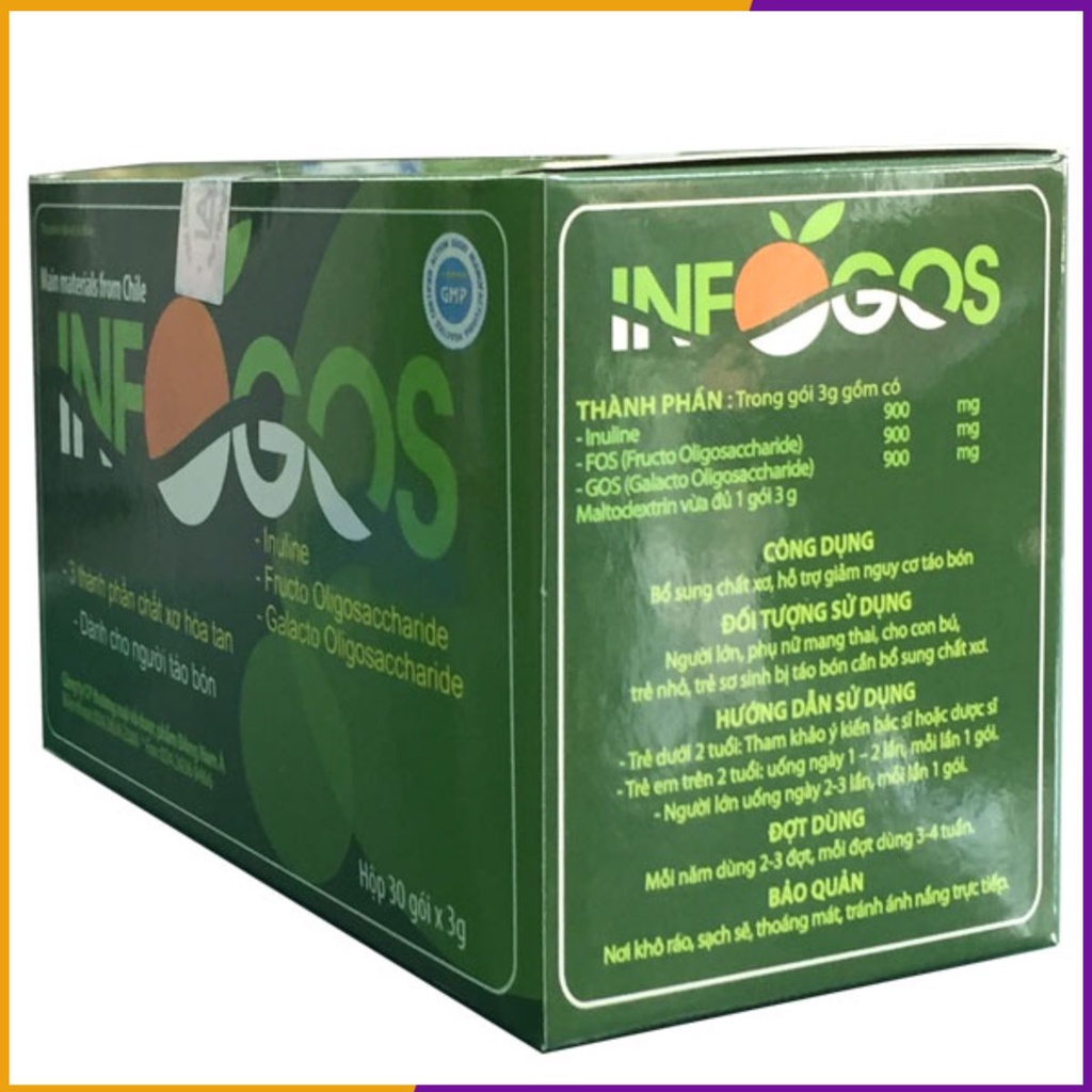 Infogos bổ sung chất xơ hỗ trợ táo bón