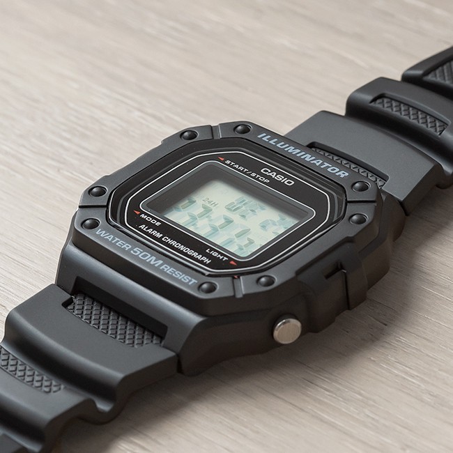 Ảnh Đồng Hồ Nam Casio Dây Nhựa Trẻ Trung W-218H-1AVDF Chính Hãng 2
