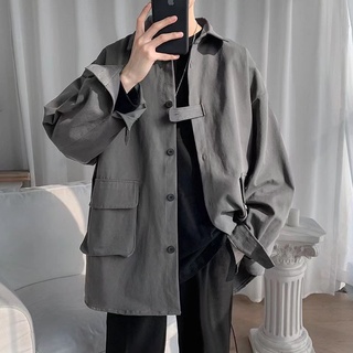 Áo Sơ Mi Dài Tay Nam Màu Hồng Áo Dài Tay Phiên Bản Hàn Quốc Hợp Thời Trang Rời Ruffian Đẹp Trai Hàng Hóa Áo Sơ Mi Dạo Phố Hàng Hóa Áo Mỏng