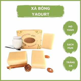 Xà Bông Sữa Chua Yaourt Nguyên Chất, Xà Phòng Dược Liệu Giảm Thâm Mụn Và Trắng Da Hiệu Quả 100gr