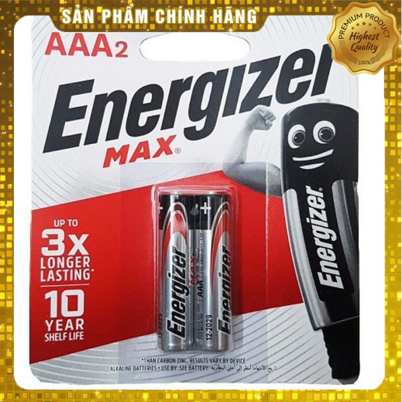 Pin Energizer Max AAA / AA- Vỉ 2 viên 3A,2A | Shopee Việt Nam