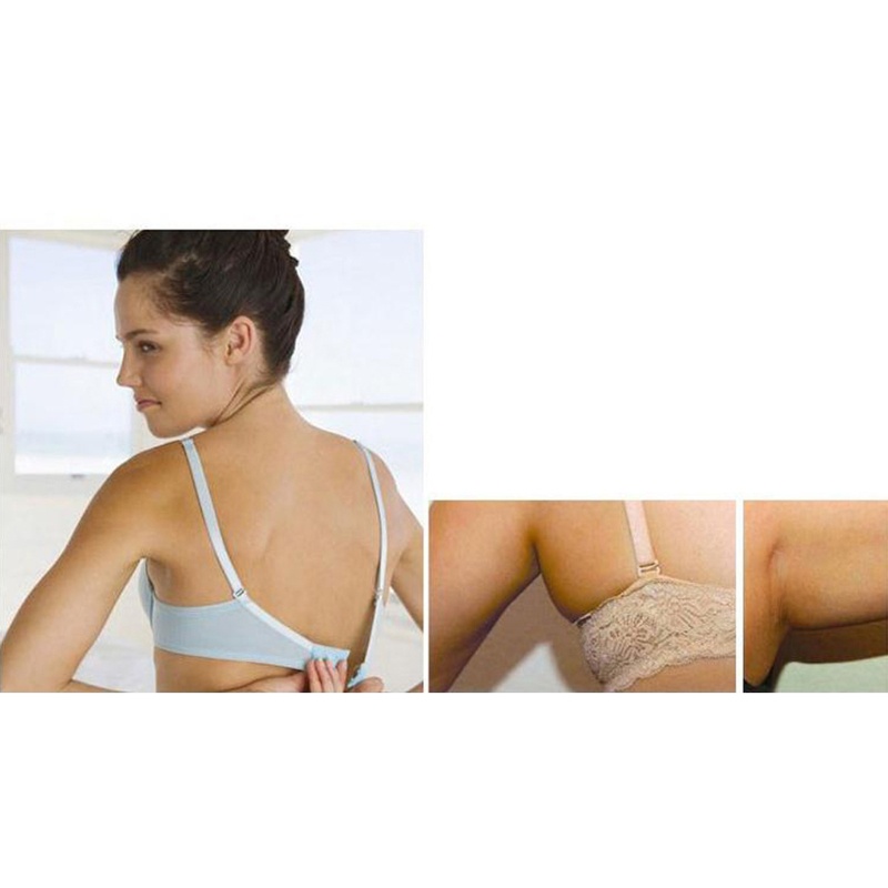 Dasbsug Nữ 2 Móc Áo Ngực Mở Rộng Quần Lót Co Giãn Nối Dài Dây Đeo Kẹp Mở Rộng Khóa