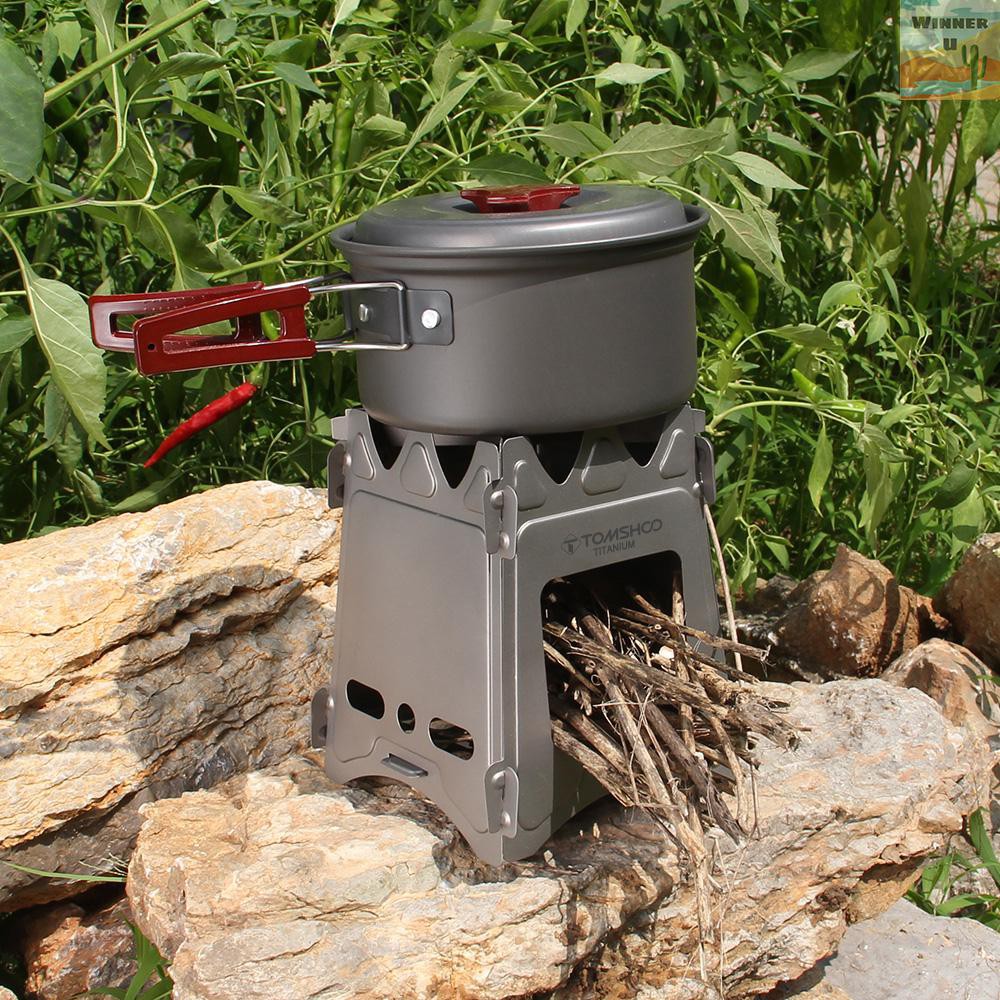 Winneryou Tomshoo Camping Wood Stove Portable Folding Lightweight Titanium  Wood Burning Backpacking Stove For Outdoor Survival Cooking Picnic Hunting  | Shopee Việt Nam