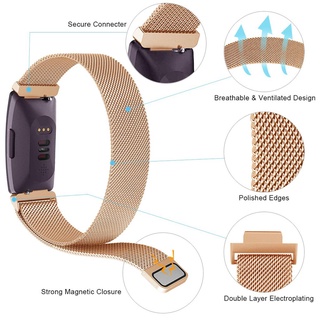 Dây đeo đồng hồ Milanese cho Fitbit Inspire / Inspire HR Dây đeo đồng hồ bằng thép không gỉ Thay thế vòng kim loại từ tính