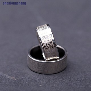 1 Nhẫn Thép Titan Khắc Chữ Thập cho Nam Và Nữ - Nhẫn Thép Titan Khắc Chữ Thập Cho Cặp Đôi