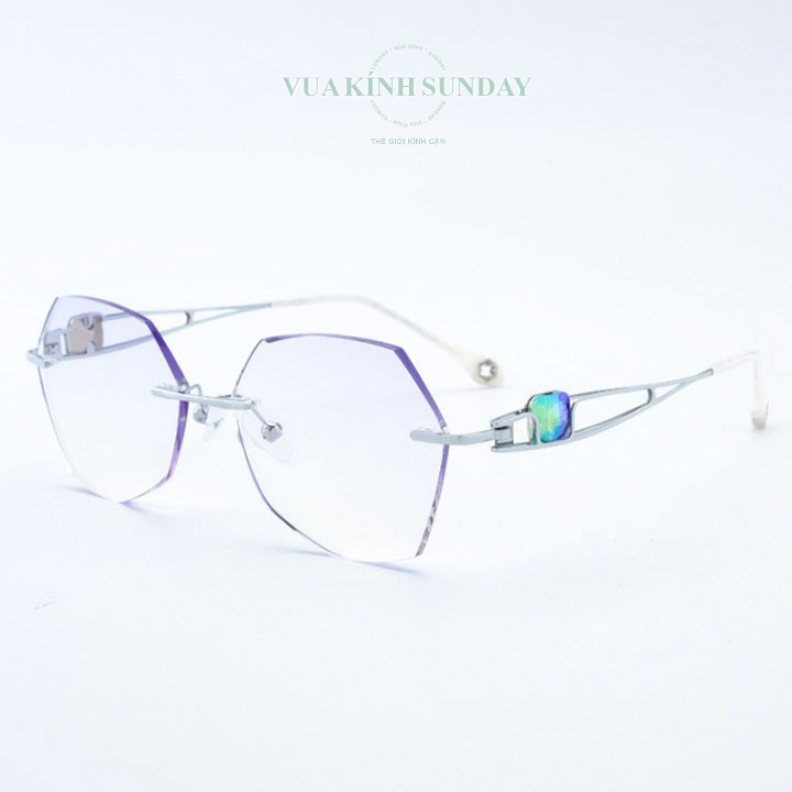 Kính cận khoan không viền nữ VD196
