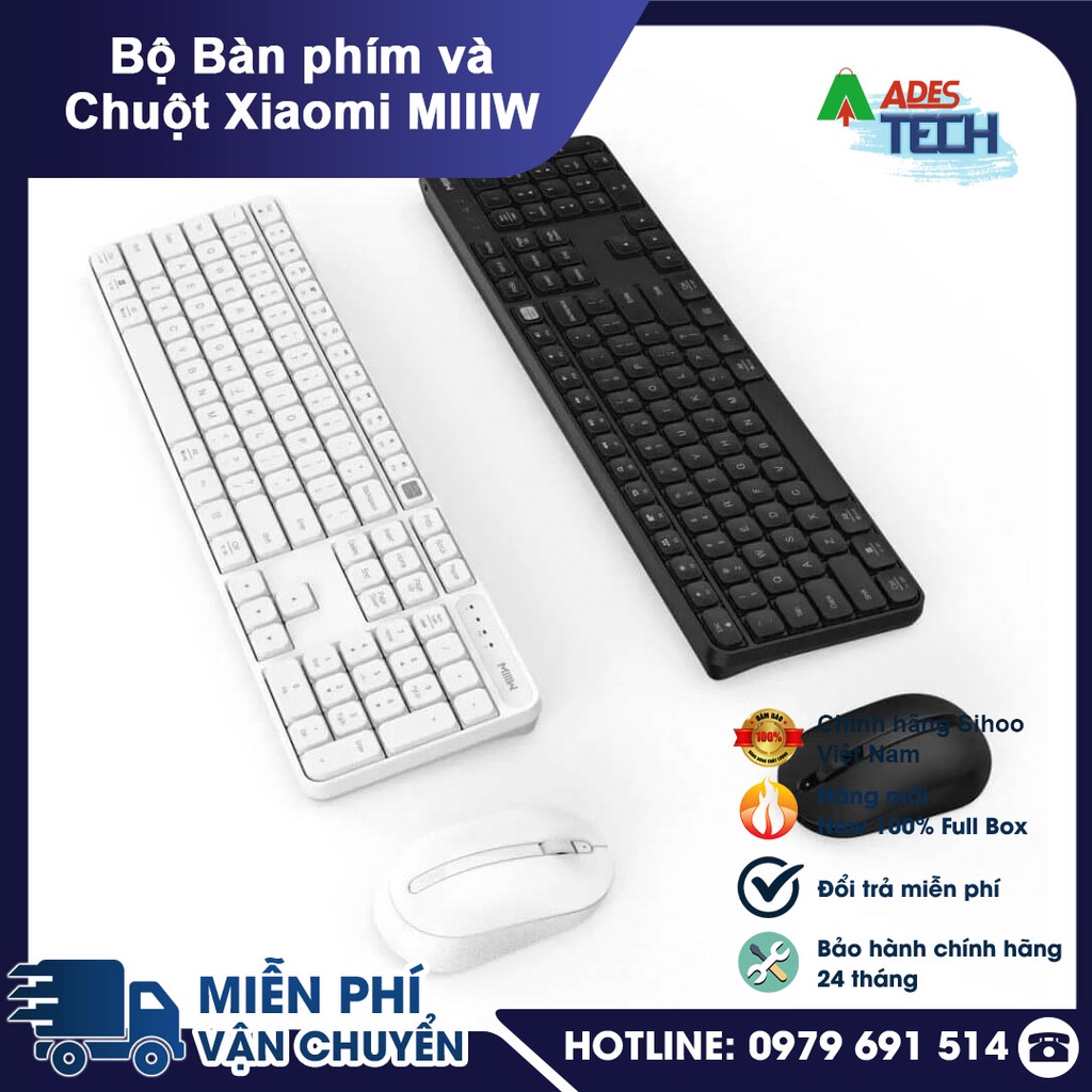 Bộ Bàn Phím Và Chuột Không Dây Xiaomi MIIIW MWC01 - Hàng Chính Hãng |  Shopee Việt Nam