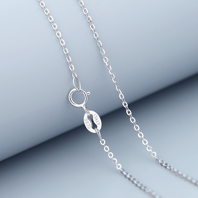Ảnh Dây Chuyền Bạc Nữ DẾ BẠC Dạng Xích Đơn Giản D4033 3