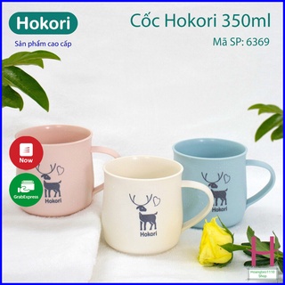 Cốc nhựa Hokori sang sịn mịn, chịu nhiệt tốt, cốc uống nước màu sắc xinh xắn có quai cầm { H }