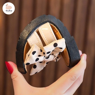FORM NHỎ TĂNG 2-3 SZ Dép lê nơ chấm bi công chúa cho bé gái K014