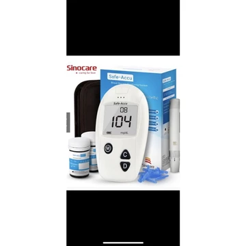 Máy thử đường huyết + 50 que thử + 50 que kim sản phẩm chính hãng Sinocare
