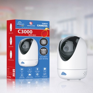 Camera IP wifi Vitacam C3000 3.0MPX FullHD+ phân giải 1296P x 1080 - đàm thoại 2 chiều, quan sát cực rộng, xoay 360 độ