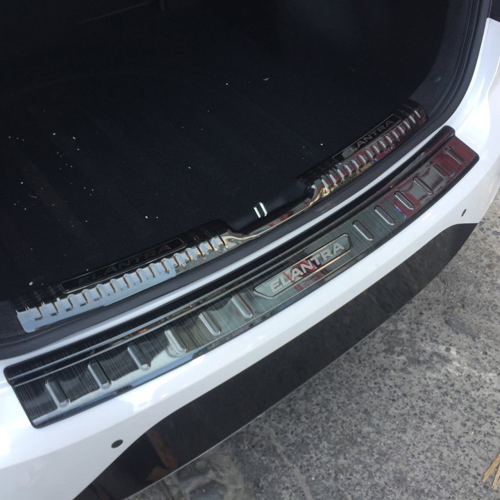 Ốp chống trầy cốp trong, ngoài xe Hyundai Elantra 2019-2021, 2023-2025 Vân TITAN cao cấp