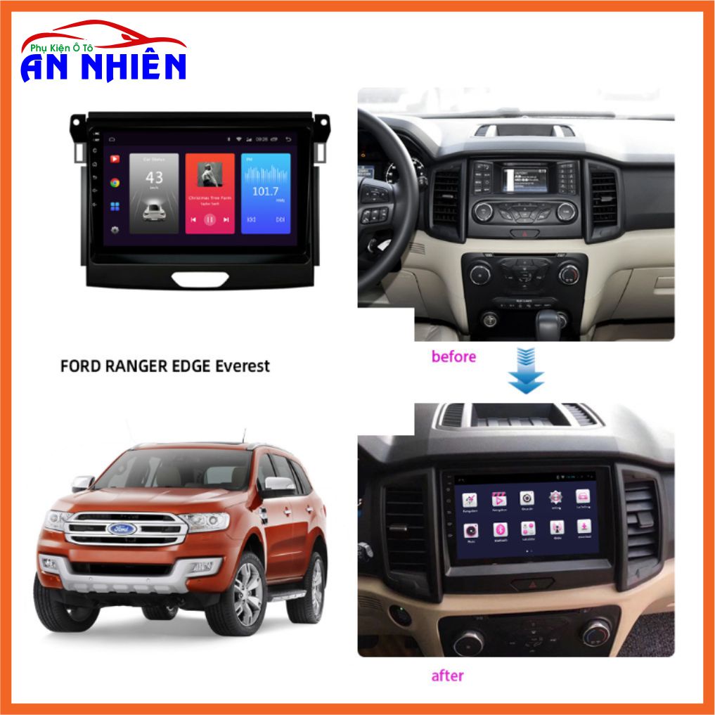 Màn Hình Android 9 inch Cho Xe RANGER/ EVEREST 2017-2020 - Đầu Android ...