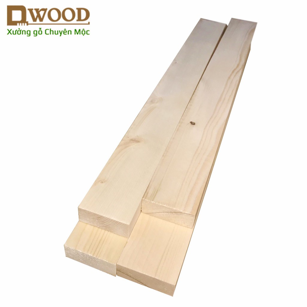 Ảnh Thanh gỗ thông dài KT 2x4cm đã xử lý 4 mặt - Chiều dài tự chọn Dwood 3