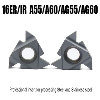 1 CHIẾC 16ER / IR A55 G55 AG55 A60 G60 AG60 Dụng cụ quay ren bibid chèn Tiện Dụng cụ CNC cho thép kim loại / thép không gỉ