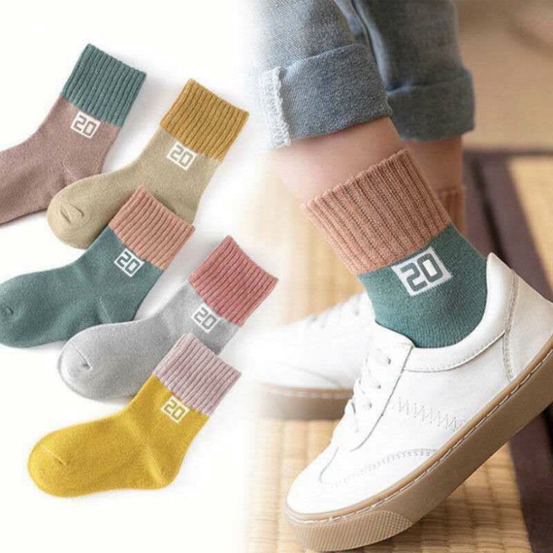 Tất trẻ em - Combo 10 đôi  và (5 đôi)  tất trẻ con số 20